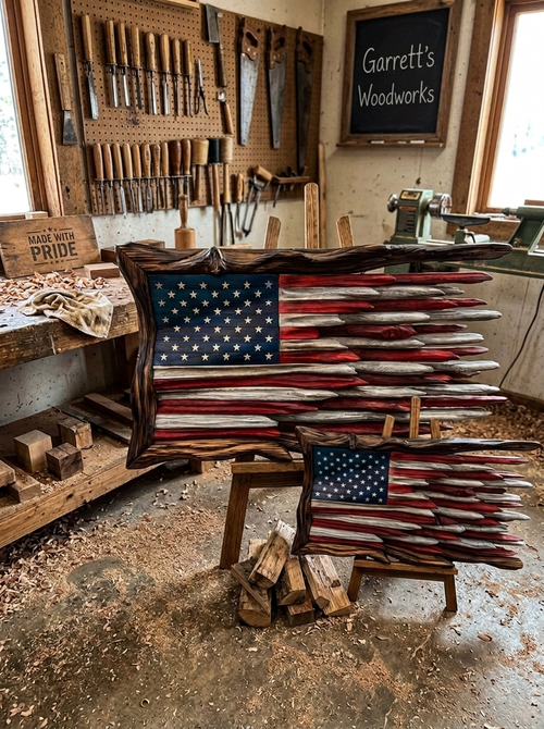 Rustic Patriot USA Flag